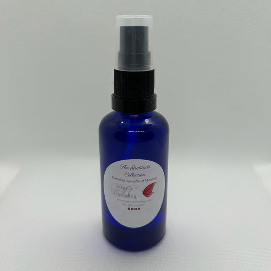 Grateful. Smell the Roses Luxury Face Spray Bottle Standing