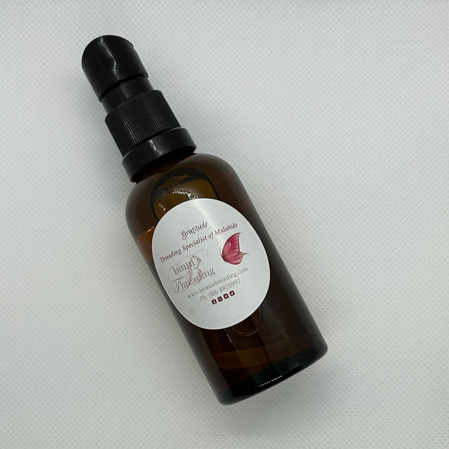 Luxury Organic Anti Aging Serum Bottle Angled