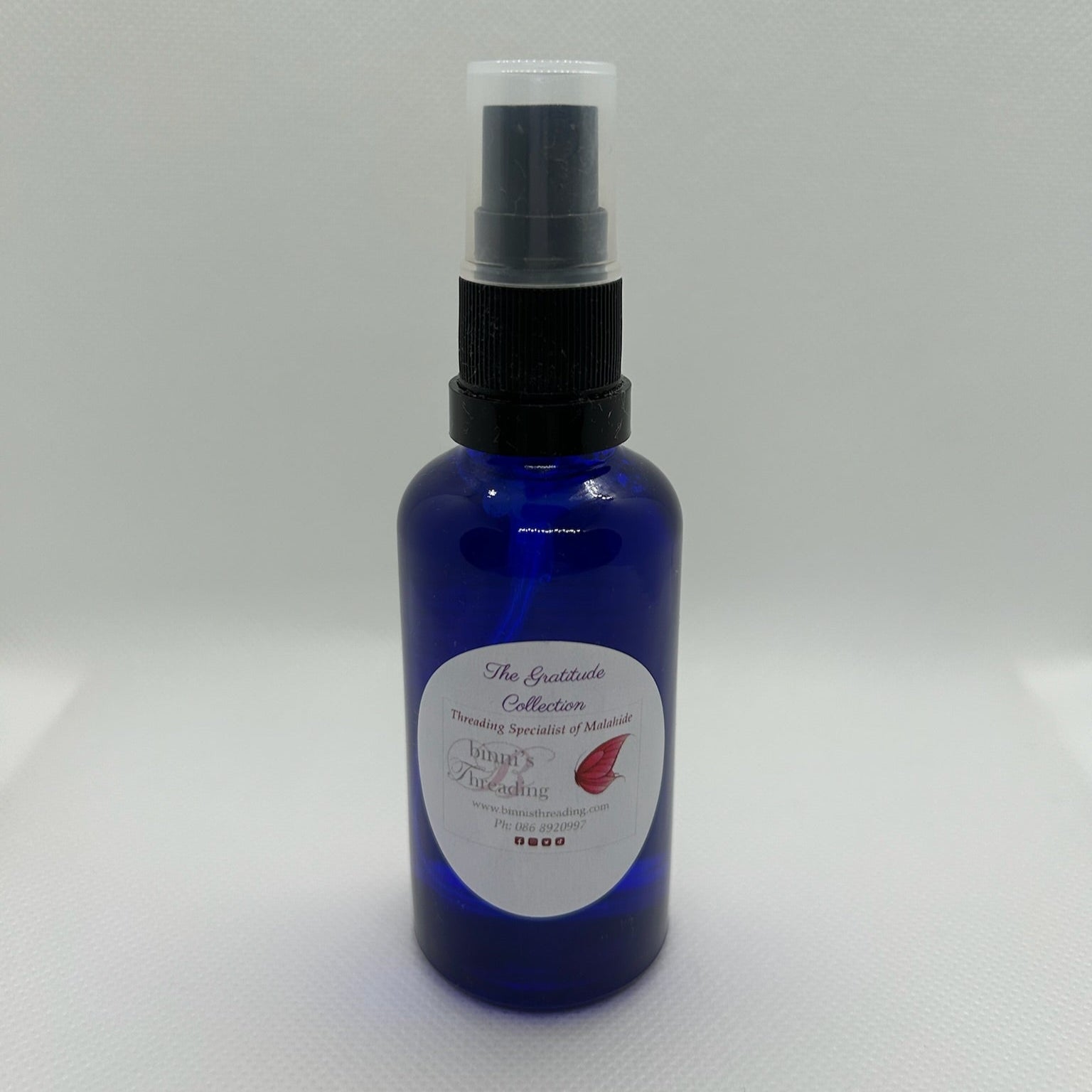 Grateful. Smell the Roses Luxury Face Spray Bottle Standing 